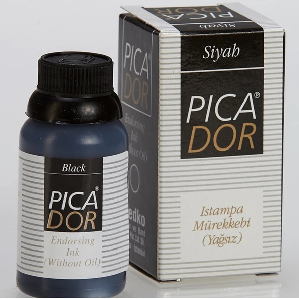 Picador Istampa Mürekkebi 30 CC Siyah (12 adet) ürün görseli 1