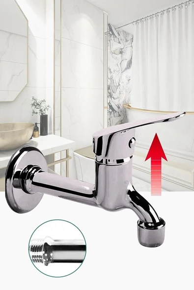 lupobianco Lupobıanco Aç Kapa Mix Lavabo Musluk Wc Lavabo Uzun Musluk