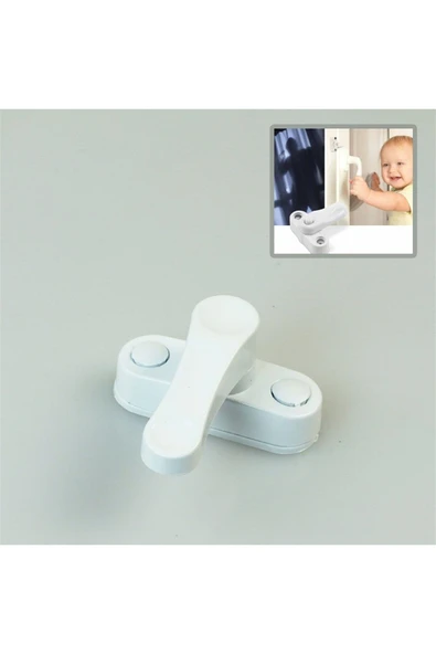 starnewstore PVC Pimapen Pencere Cam Balkon Kapısı Güvenli Emniyet Kilidi (606)