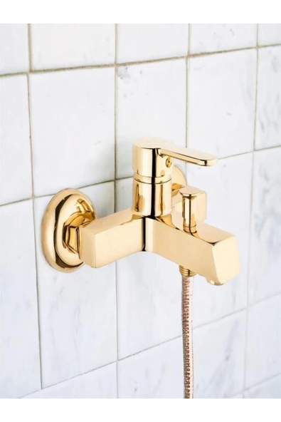 Kare Banyo Stil Mix Gold Banyo Bataryası - 4