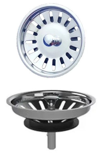 YILDIRIMGROUP Çöpmak Lavabo Evye Süzgeci Lavabo Gider Süzgeci Genişlik 8 Cm Paslanmaz Çelik (SİFON SÜZGECİ)