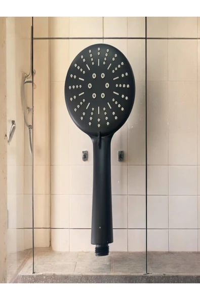 Umay Yapı Malzemeleri Fonksiyonlu Siyah Duş Başlığı - 2