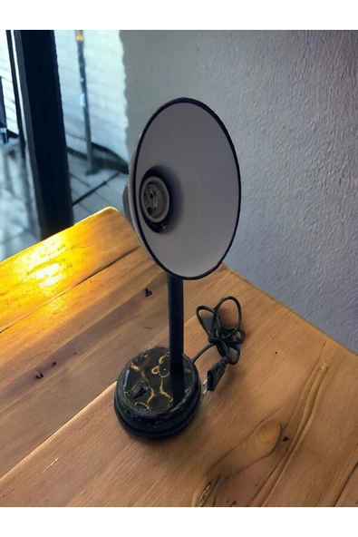 Umay Yapı Malzemeleri Siyah Masa Lambası, Komodin Lambası , Çalışma Masası Lambası