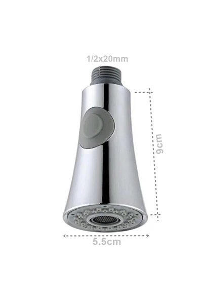 AS-PA ARSLAN PAZARLAMA Endüstriyel Ve Spiralli Mutfak Evye Bataryası El Duşu-batarya Boru Ucu Başlığı 2fonksiyonlu - Resim 2