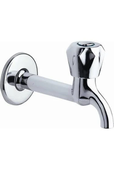 Aslan Yapı Market Musluk Tuvalet Bahçe Çeşme Balkon Lavabo Wc Musluğu ( Uzun ) - 1