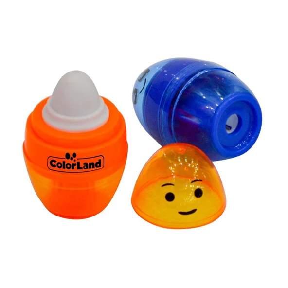 Colorland Kalemtraş Silgili Sevimli Yüzler COLOR-SLK04 ( 20 adet )