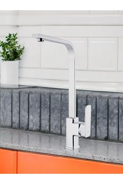 Kare Banyo Siera Mıx Eviye Bataryası (Uzun Borulu) Yüksek Kalite 2 Yıl Garantili - 2