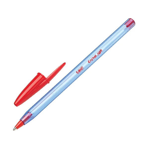 Bic Tükenmez Kalem Cristal Soft 1.0 MM Bilye Uç Kırmızı- ( 50 Li Kutu ) 918520 - Resim 2