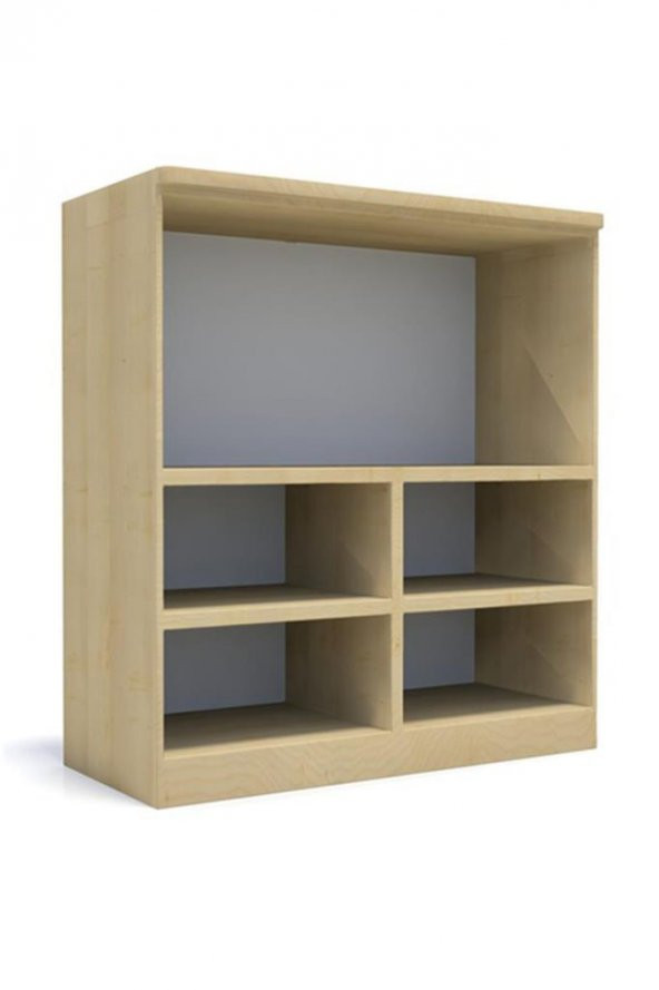 5 Raflı Çocuk odası Anaokulu Kreş Dolap Akçaağaç - 2