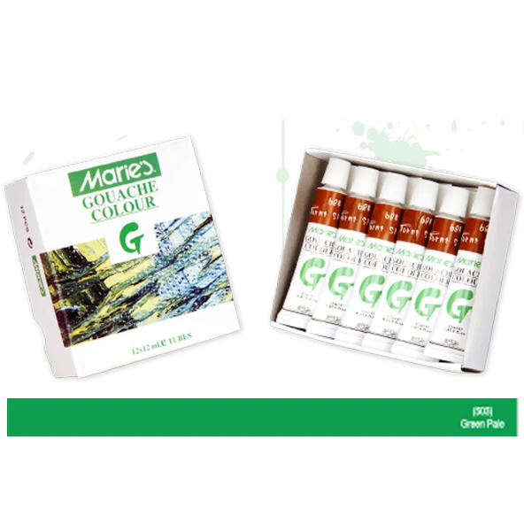 Maries Guaj Boya 12 ML Green Pale (12 li) (Yeşil Soluk) 503