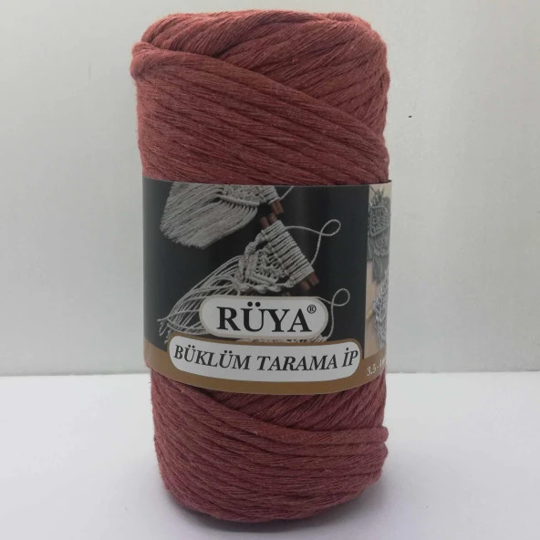 Büklüm Makrome Tarama İpi Tarçın ( 250 Gr )