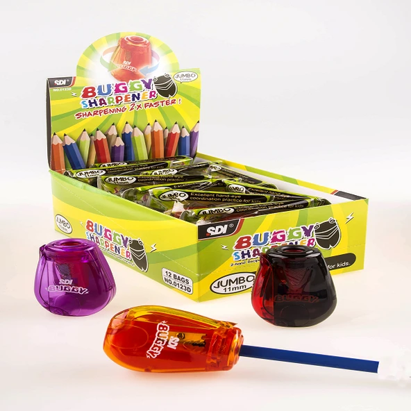 Sdi Kalemtraş Buggy Jumbo 12 Lİ Karton Stand 0123D-12-LI-PKT