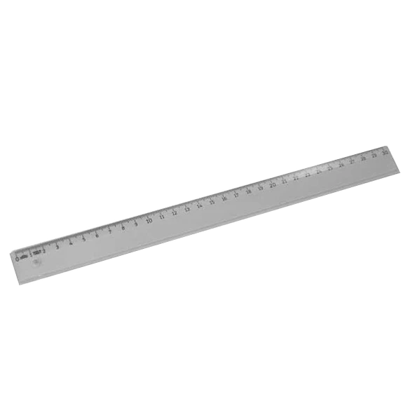 Hatas Standart Cetvel Plastik Dar Şeffaf 30 CM (1 paket 25 adet)