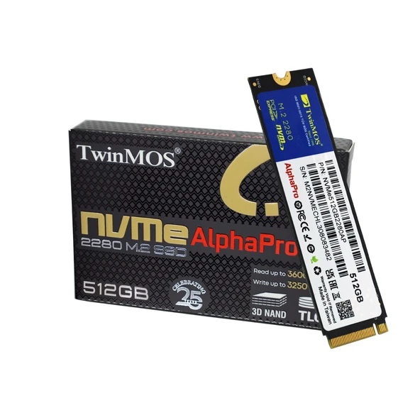 Hdd Ssd M2 Nvme 512Gb TwinMOS 3600/3250MB/S 3DNAND