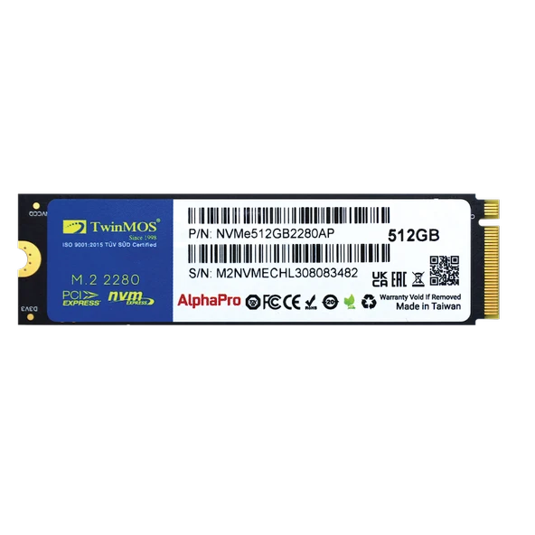 Hdd Ssd M2 Nvme 512Gb TwinMOS 3600/3250MB/S 3DNAND - 2