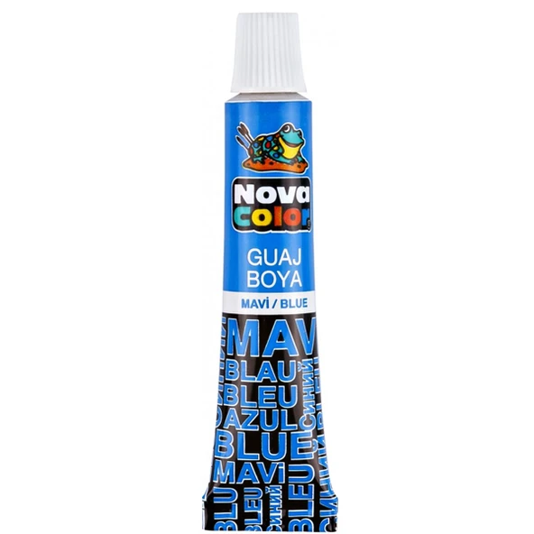 Nova Color Guaj Boya Tüp 12 Lİ Mavi NC--117 - 2