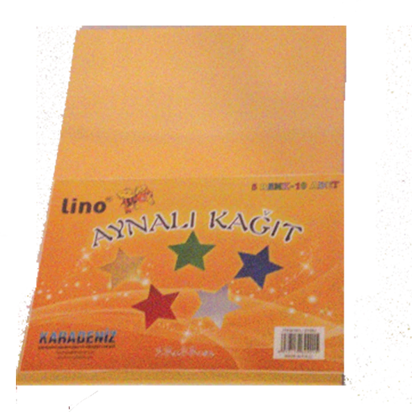 Lino Aynalı Kağıt 10 LU 23x33 CM 5 Renk 2708J ürün görseli