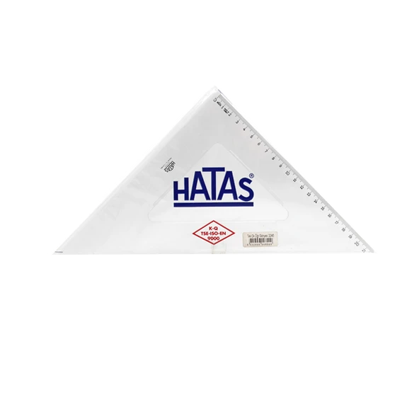 Hatas Öğrenci Gönyesi 45 Derece Plastik 32 CM 0800-20 Lİ PAKET-20-LI-PKT - 2