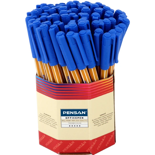 Pensan Tükenmez Kalem Office Pen Mavi 1010 (60 LI) ürün görseli 1