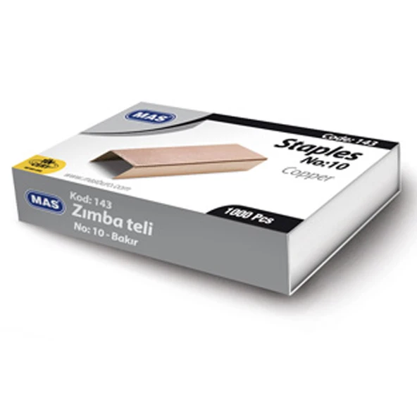 Mas Zımba Teli No:10 Bakır 143 (10 kutu)