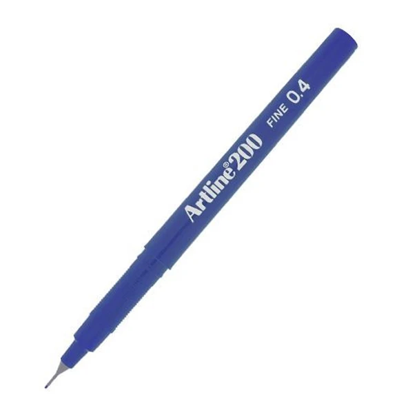 Artline Fineliner 0.4 MM Koyu Royal Mavi (12 li) - Resim 2