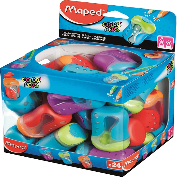 Maped Kalemtraş Color Peps Çift Delikli 043111-24-LI-PKT - 2