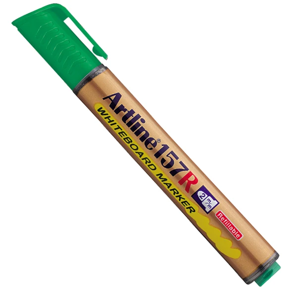 Artline Tahta Kalemi Yuvarlak Uçlu Doldurulabilir Yeşil (12 li) - 2