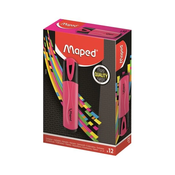 Maped Fosforlu Kalem Mono Pembe (12 li) - 2