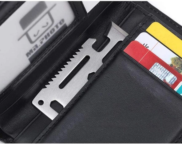 Survival Tool – 11'i 1 Arada Paslanmaz Çelik Çok Amaçlı Hayatta Kalma Aracı - 5