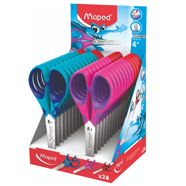 Maped Büro Makası Essentials Soft Simetrik 13 CM 464412-24-LI-PKT
