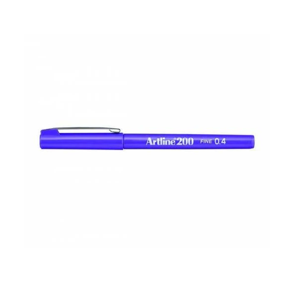 Artline Fineliner 0.4 MM Mor (12 li) - Resim 2