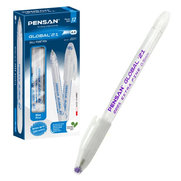Pensan Tükenmez Kalem Global 0.5 MM Eflatun (12 li paket) ürün görseli