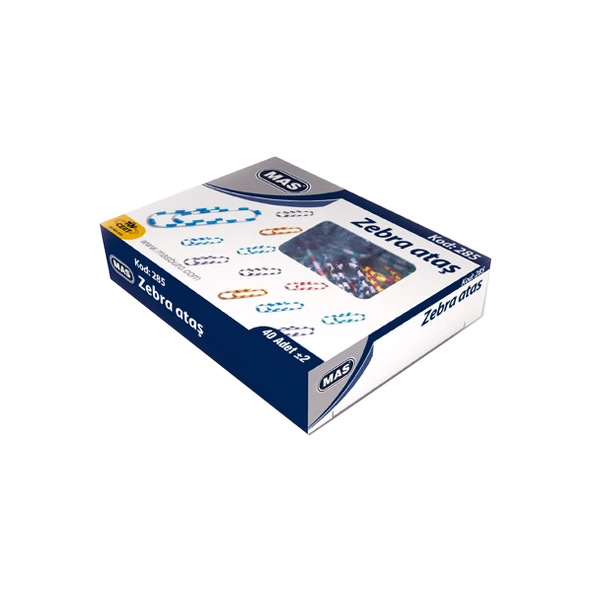Mas Ataş Zebra Renkli 28 MM 285 (36 adet) ürün görseli