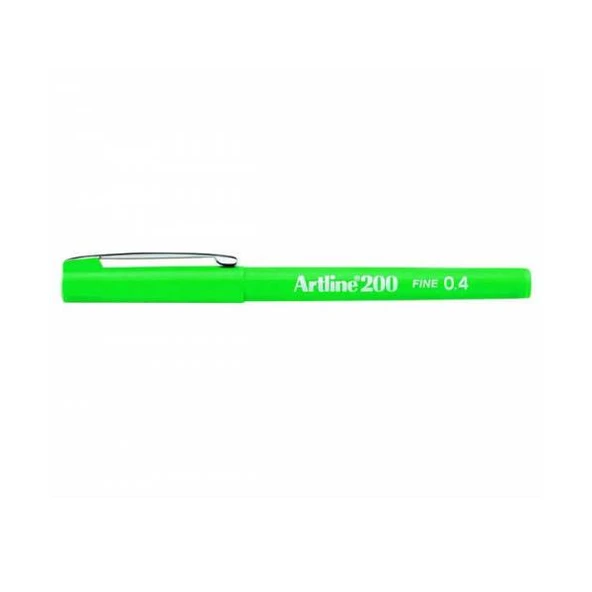 Artline Fineliner 0.4 MM Yeşil (12 li)