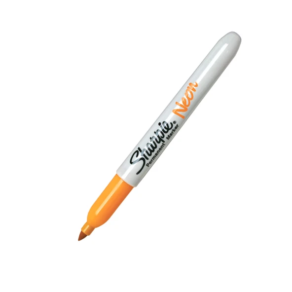 Sharpie Markör (12 Lİ)  Permanent Neon Fosforlu Turuncu 1881077 - Resim 2