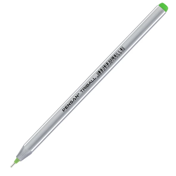 Pensan Tükenmez Kalem Triball 1.0 MM Bilye Uç Açık Yeşil 12 Lİ 1003-12-LI-PKT