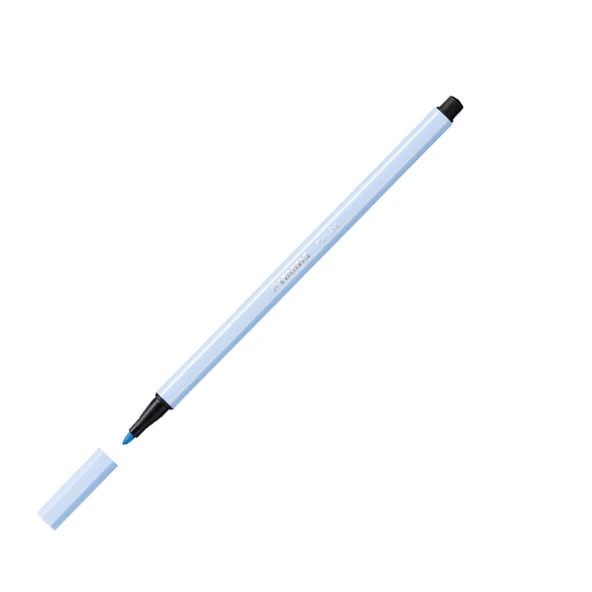 Stabilo Keçe Uçlu Boya Kalemi 1 MM Buz Mavisi 68/11 (10 lu ) - 2