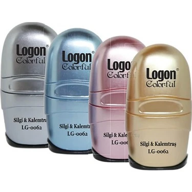 Logon Kalemtraş Silgili 4 Renk LG-0087A-24-LI-PKT