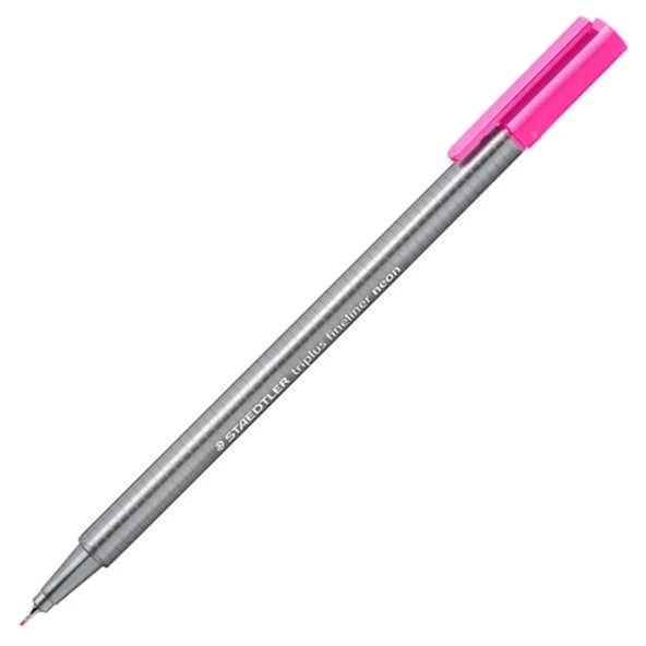 Staedtler Fineliner Triplus Üçgen 0.3 MM Neon Pembe  (10 adet)334-221