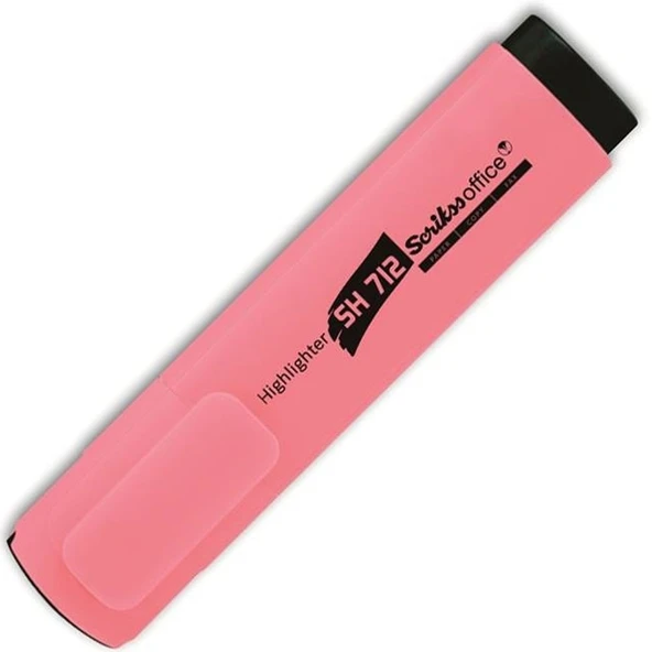 Scrikss Fosforlu Kalem Pastel Pembe (12 Lİ) SH 712