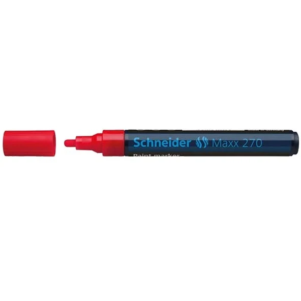 Schneider Markör Boya Maxx 1-3 MM Kırmızı 270-10-LI-PKT - 2
