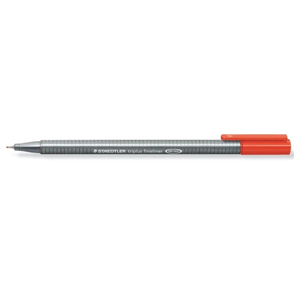 Staedtler Fineliner Triplus Üçgen 0.3 MM Kırmızı 334-2 (10 adet) - 2