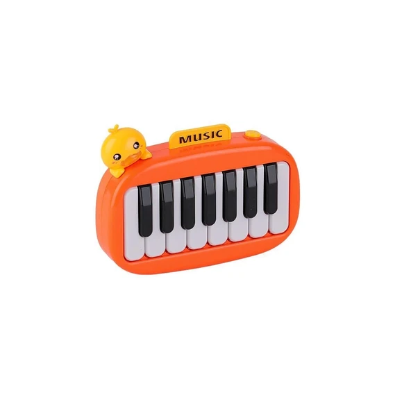 8897-1b Ördek Işıklı Müzikal Piano - 2