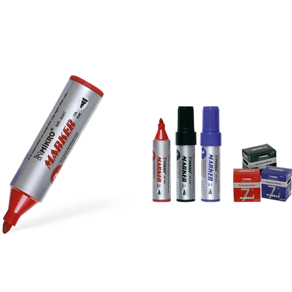 Mikro Markör Permanent Jumbo 7 MM Mavi  (10 lu kutu mavi) MR-6007 ürün görseli 1