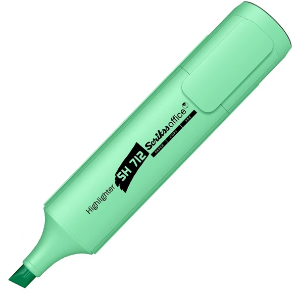 Scrikss Fosforlu Kalem Pastel Yeşil (12 Lİ) SH 712 ürün görseli 1