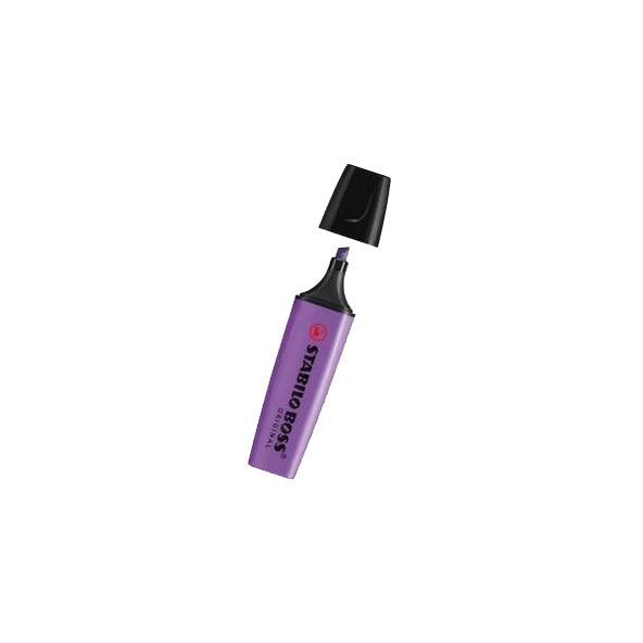 Stabilo Fosforlu Kalem  ( 10 adet) Boss Orıgınal Eflatun 70/55- - Resim 2