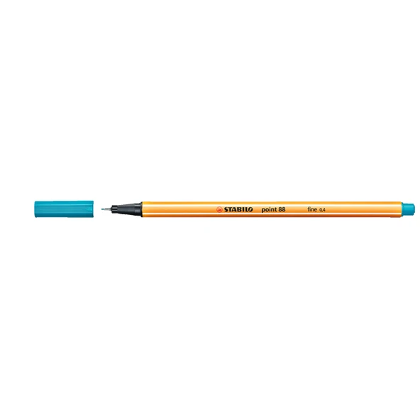 Stabilo Keçe Uçlu İnce Kalem ( 10 adet)  88 Point 0.4 MM Turkuaz Mavi 88/51