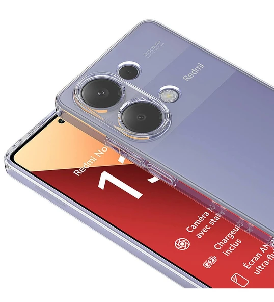 Logis Redmi Note 13 Pro 4G Kılıf Süper Silikon Şeffaf - 5