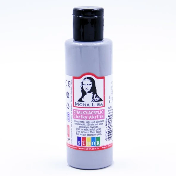 Monalisa Akrilik Boya Chalky 70 ML Duman (Füme) SD170-10  (12 adet)
