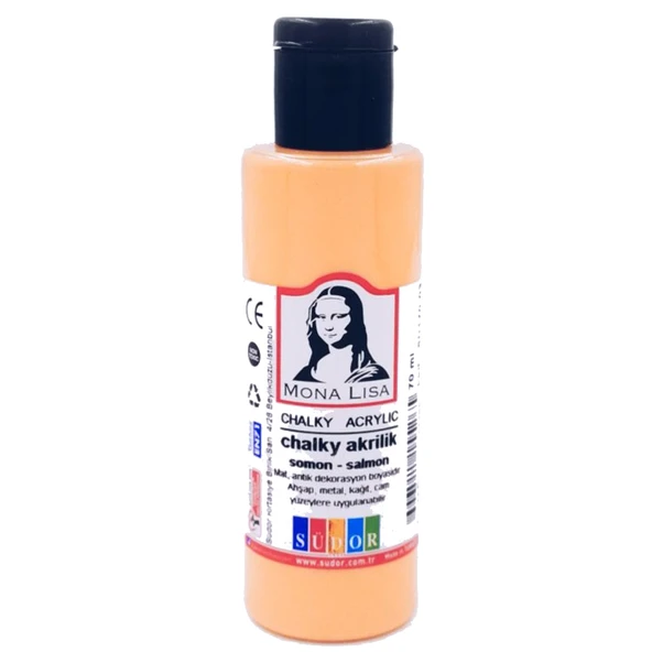 Monalisa Akrilik Boya Chalky 70 ML Somon (12 adet)